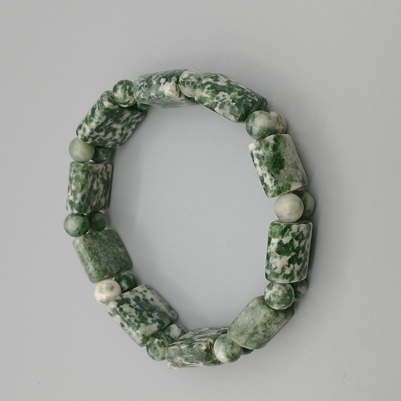 Abalone shell stretch necklace+lot of 5 bracelets - Picture 2 of 10